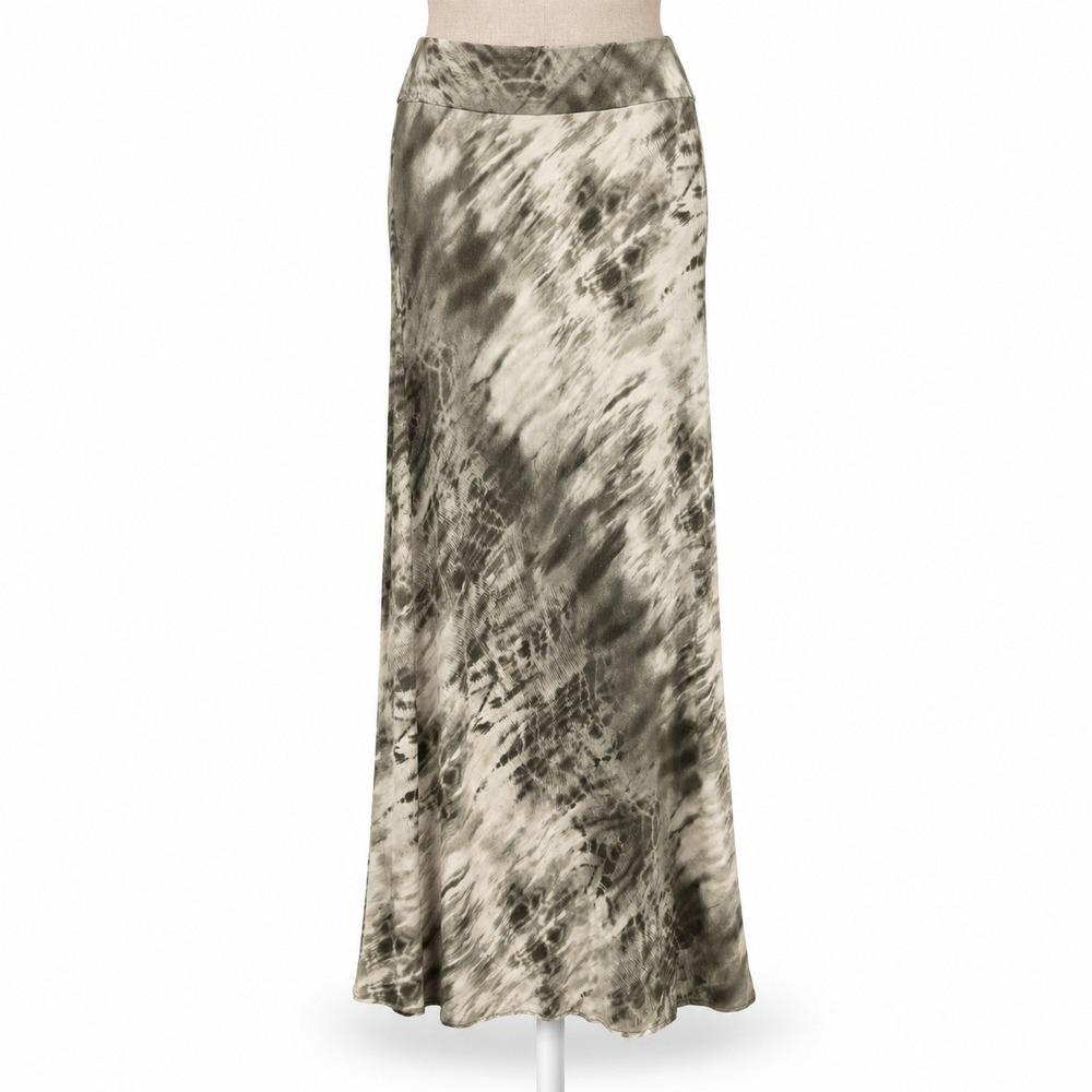 Fairy Grunge Tie Dye Stretch Maxi Skirt Size S Green Witchy Whimsigoth Elastic